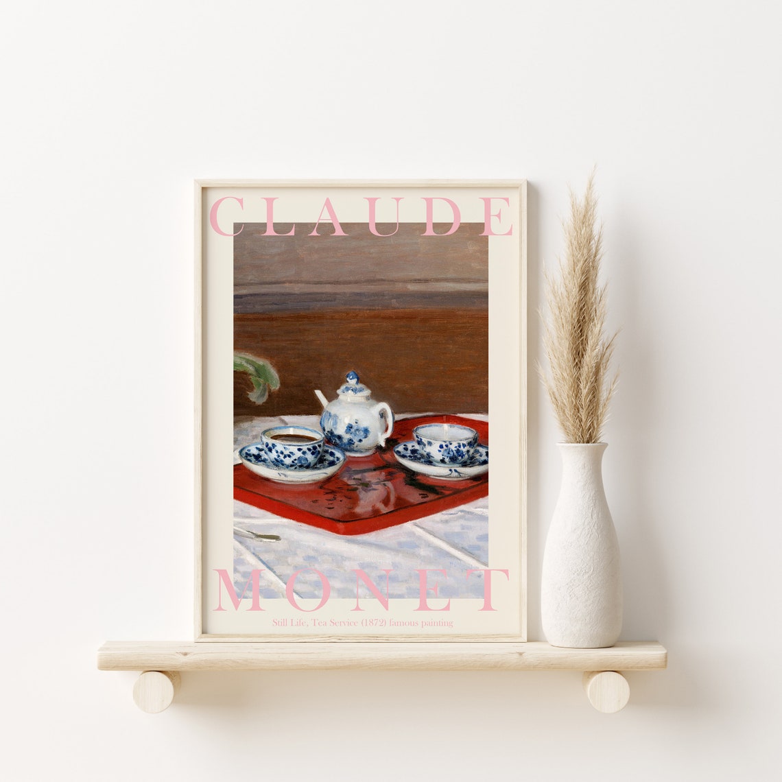 Claude Monet Still Life Tea Service 1872 Porcelain Teapot Poster - Image 2