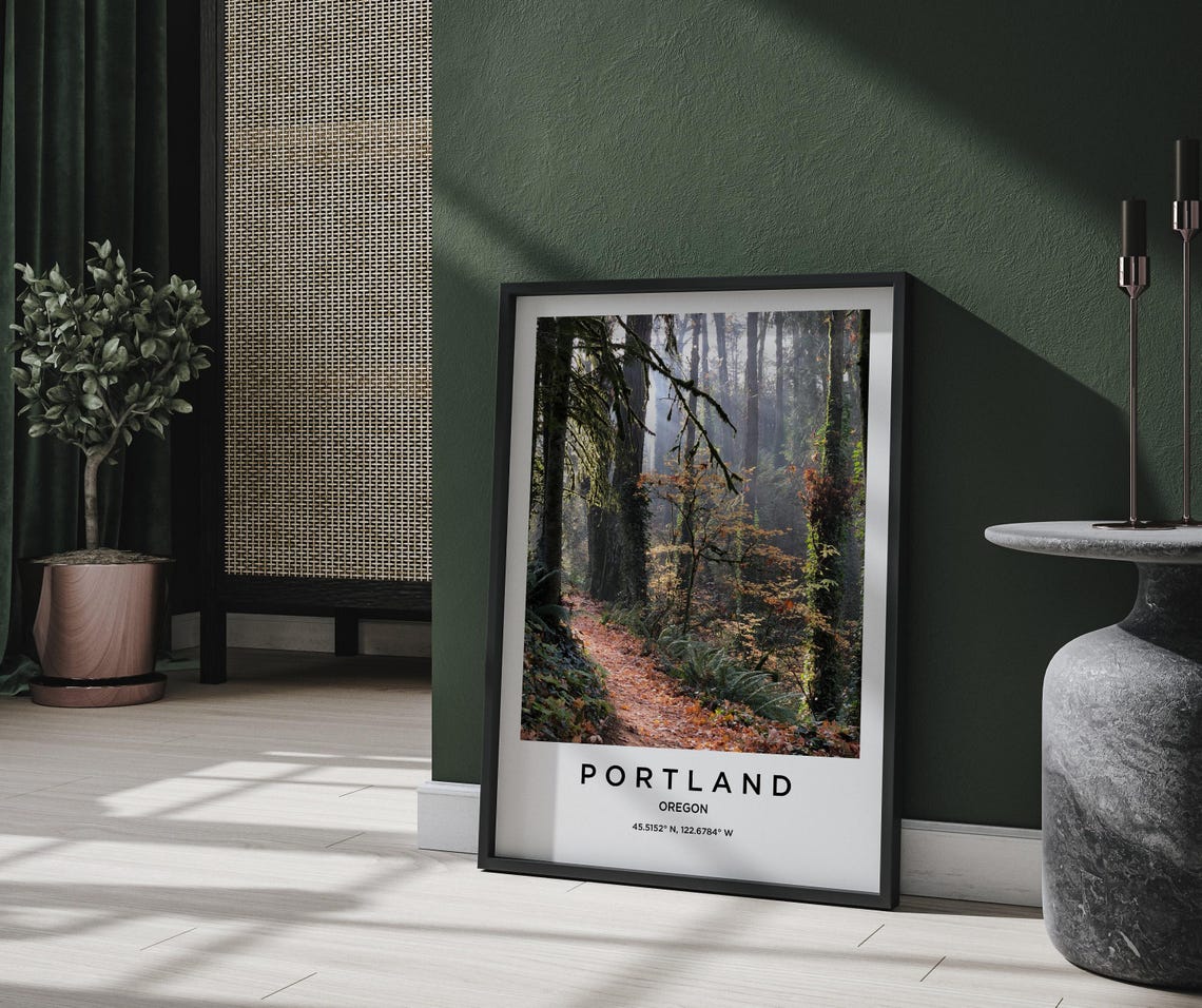 Portland Art Portland Print Portland Poster Portland Art Portland Photo Portland Map Portland Painting Portland Travel - Image 2
