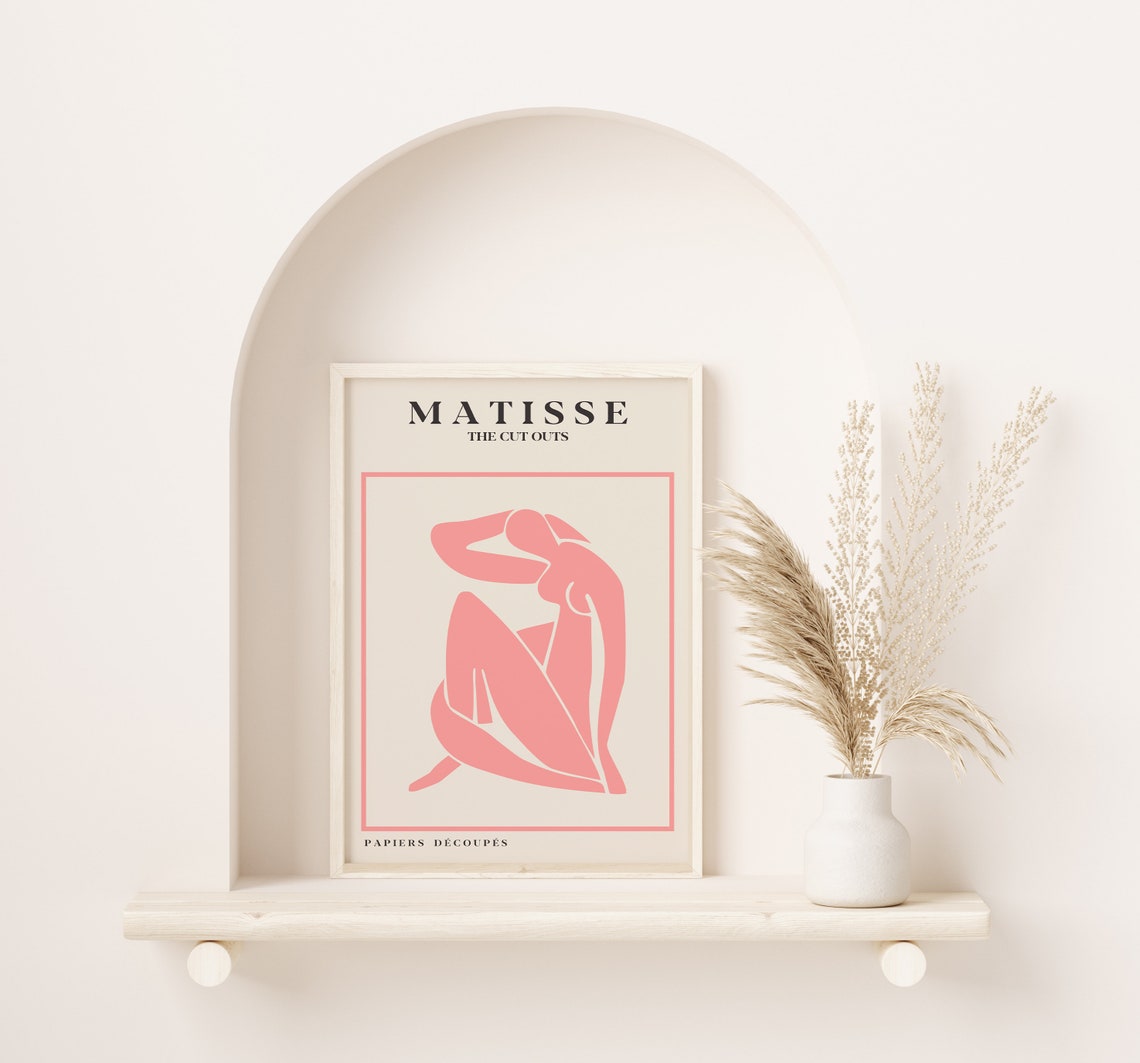Henri Matisse Coral Seated Figure The Cut Outs Gallery Poster - Image 2