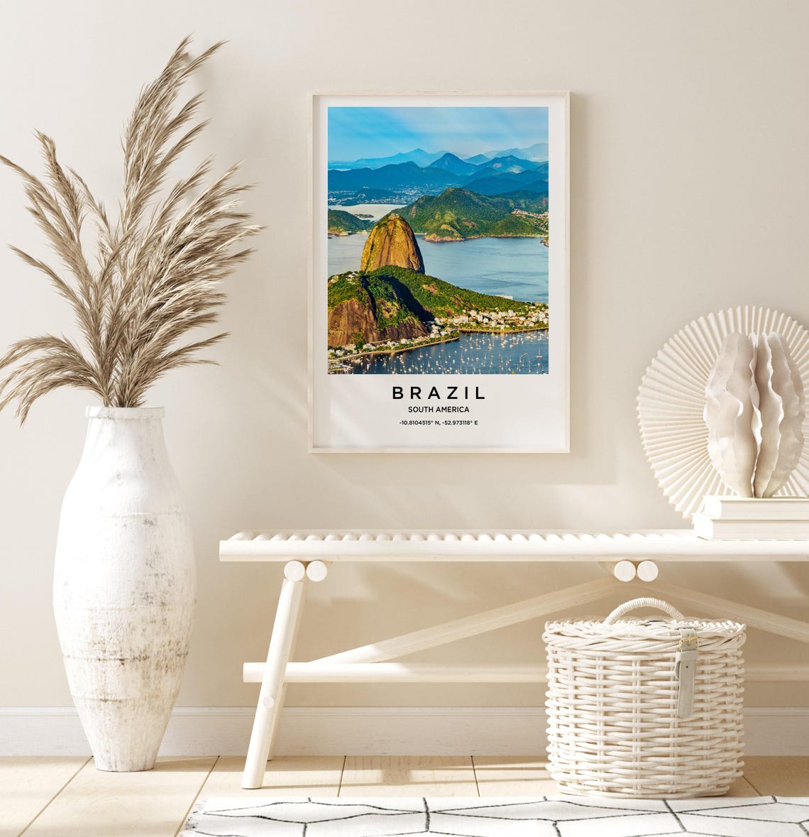 Brazil Art Brazil Print Brazil Poster Brazil Art Brazil Photo Brazil Map Brazil Painting Brazil Travel - Image 3