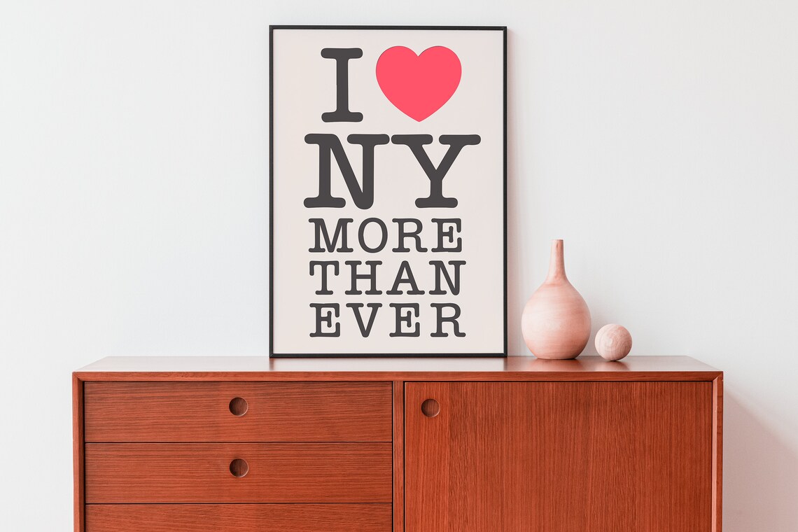 New York Travel Poster, Modern Typography Design - Image 3