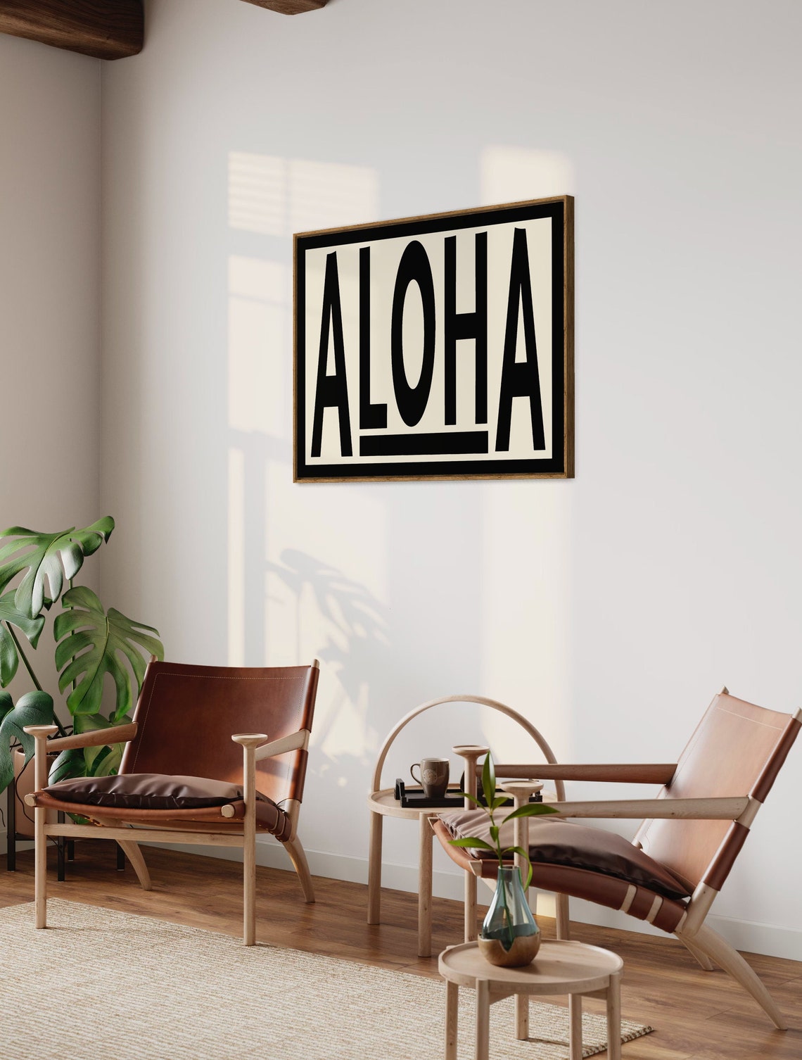Hawaiian Aloha Modern Beach Art Print - Image 3