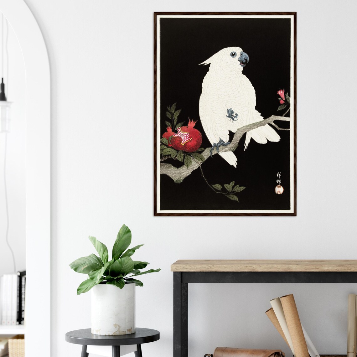 Japanese Bird Print by Ohara Koson, Vintage Asian Art - Image 2