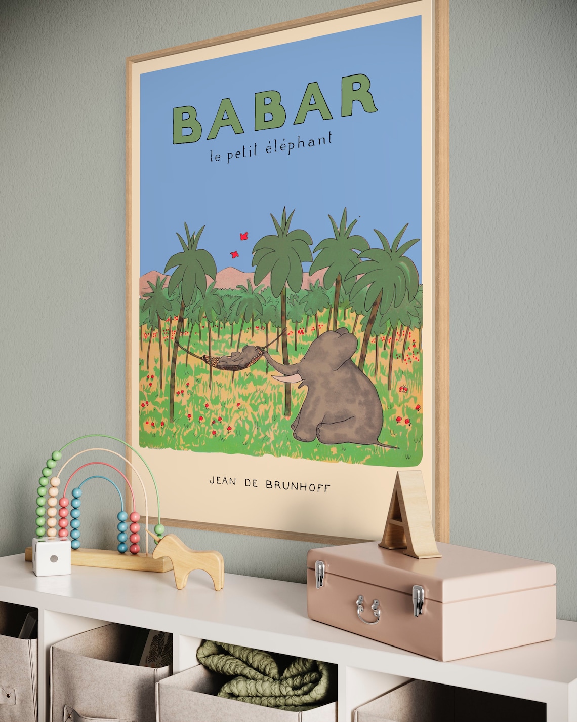Babar The Elephant - Retro Nursery Art - Image 4