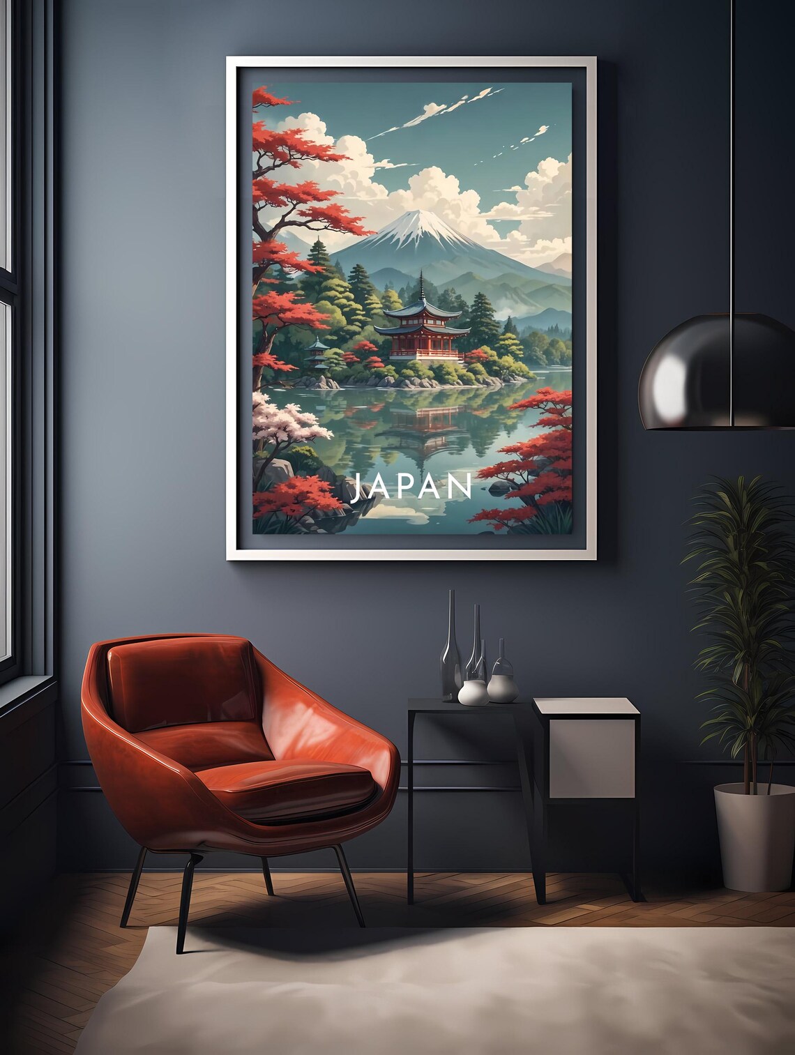 Kyoto Retro Travel Poster, Japan Travel Poster - Image 2