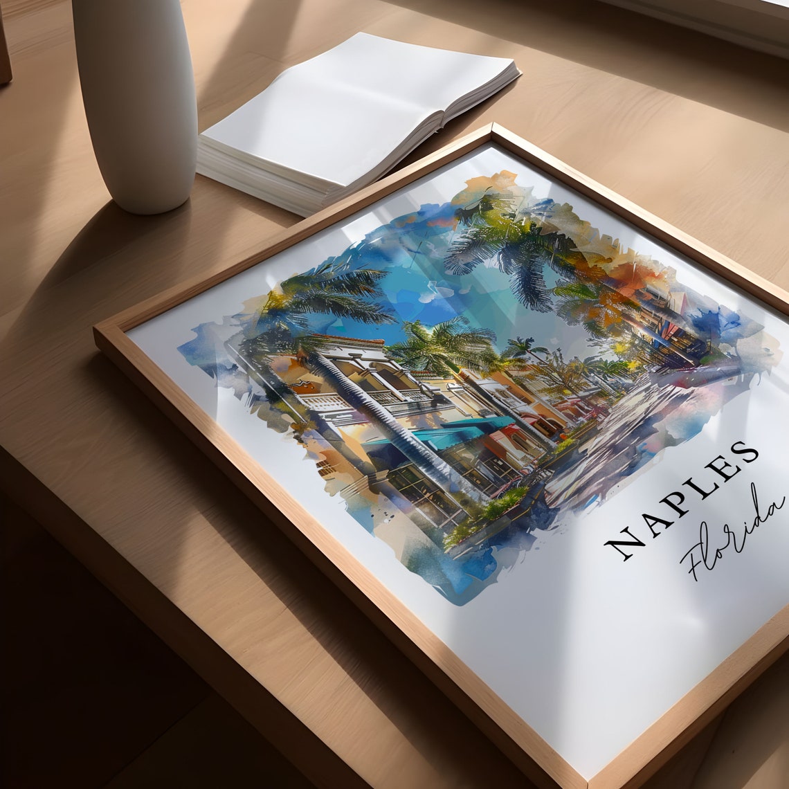 Naples Florida Travel Poster, Housewarming Wall Art - Image 5