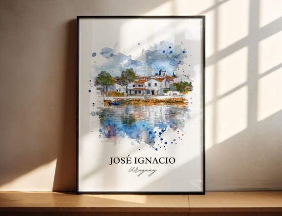 Jos Ignacio Wall Art Paraguay Print Watercolor Gift Travel Poster Housewarming