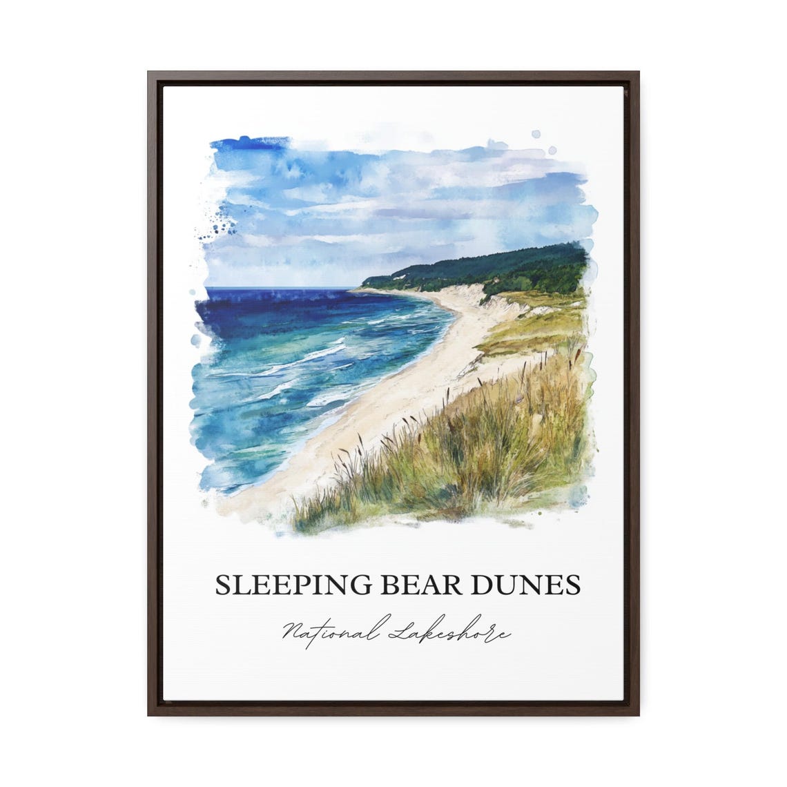 Sleeping Bear Dunes Manitou Islands Travel Poster - Image 2