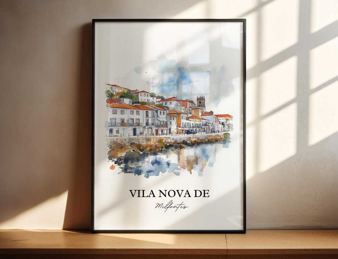 Vila Nova De Milfontes Travel Poster, Portugal