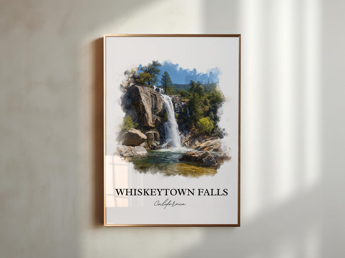 Whiskeytown Falls Redding California Granite Waterfall Poster - Image 6