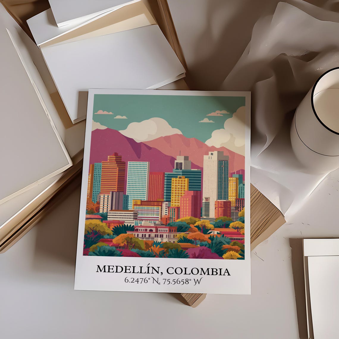 Medelln Art Retro Travel Colombia Home Decor Gift Prints Housewarming - Image 6