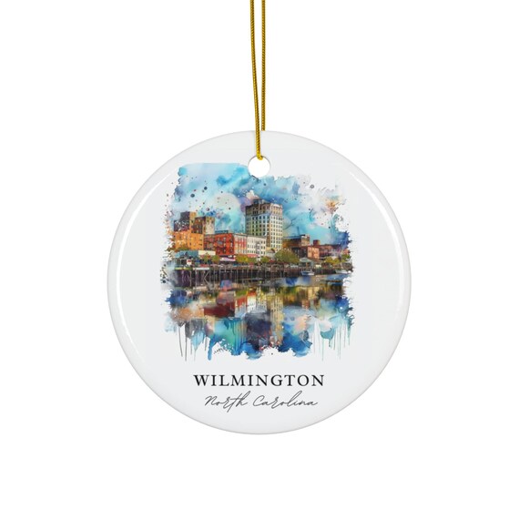 Wilmington NC Christmas Gift, Travel Poster