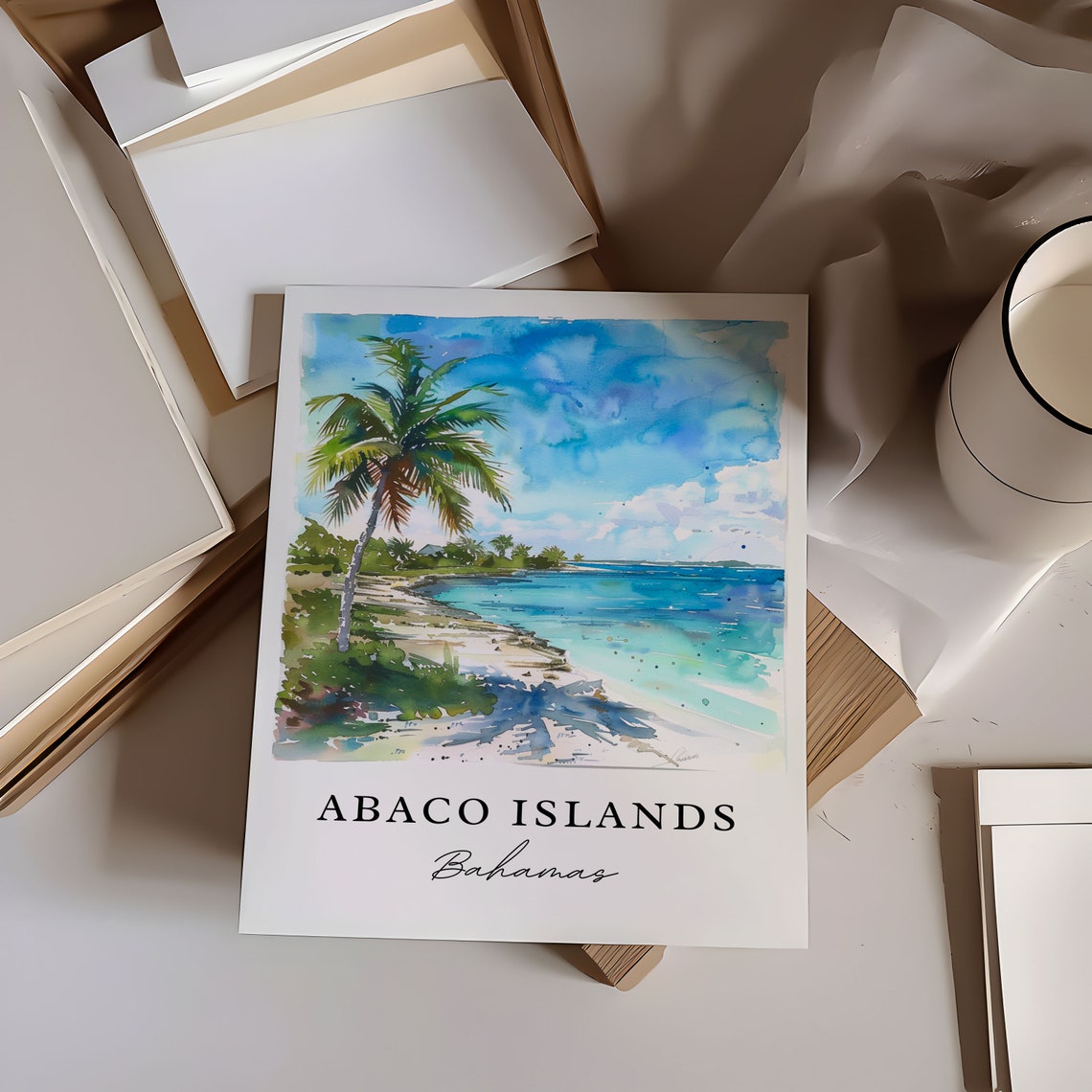 Abaco Islands Bahamas Travel Poster, Housewarming - Image 6