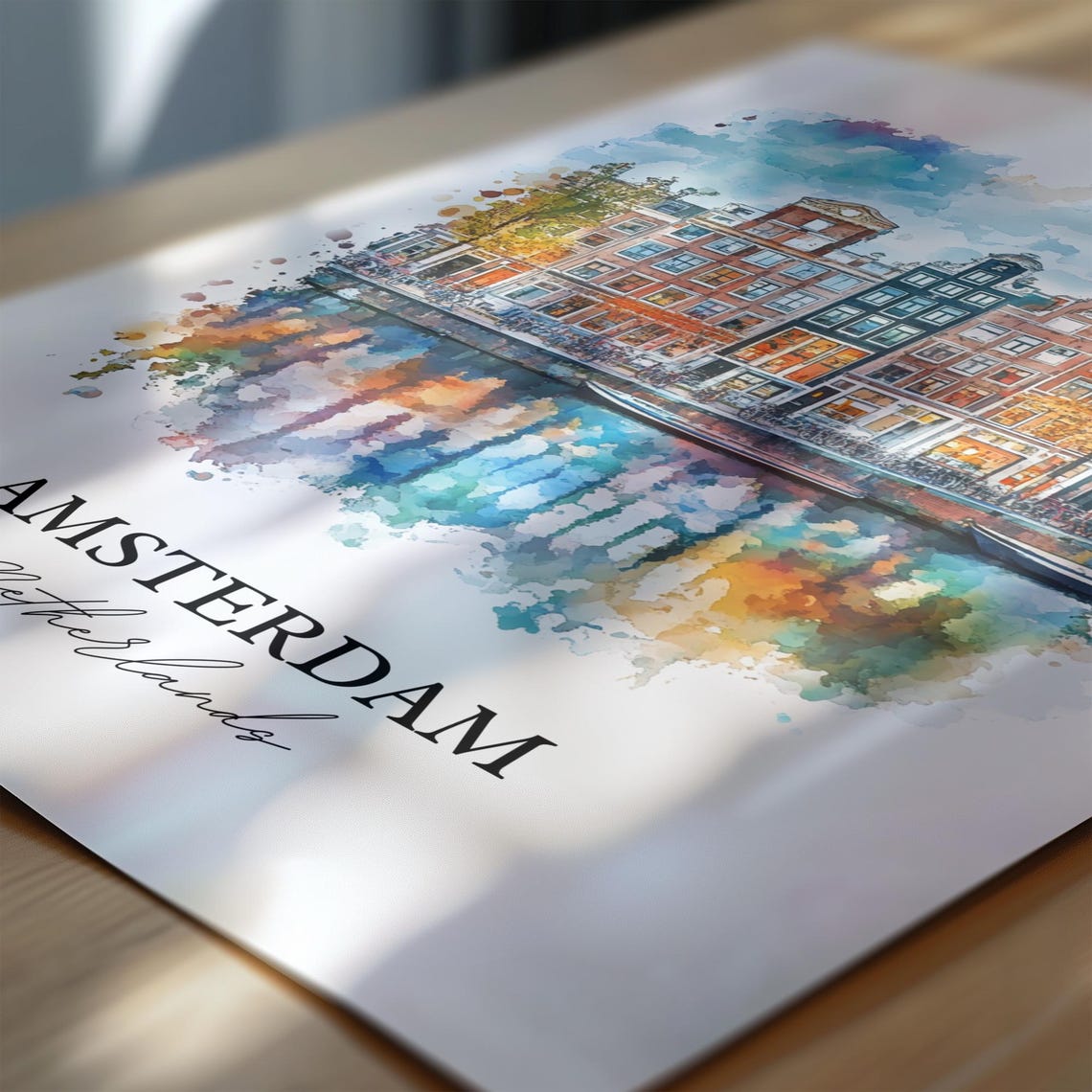 Amsterdam Housewarming Travel Poster - Image 6