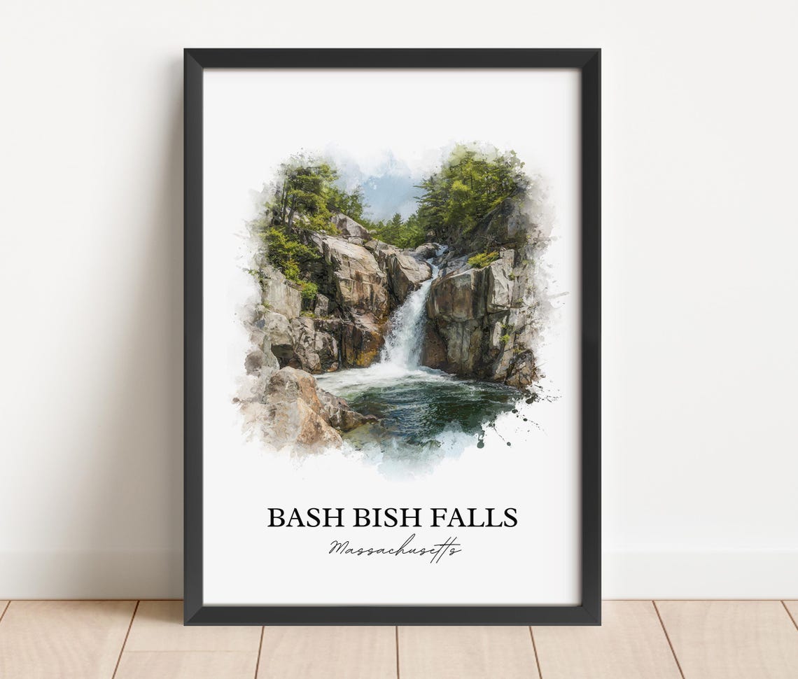 Bash Bish Falls Massachusetts Taconic Mountain Gorge Waterfall Poster - Image 4