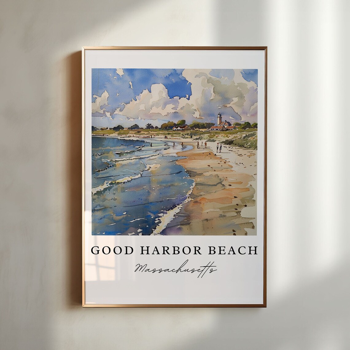 Good Harbor Beach Gloucester MA Travel Poster