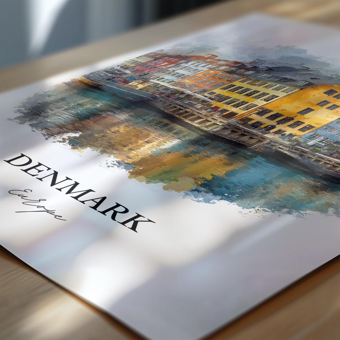 Denmark Watercolor Travel Poster, Country Wall Art - Image 6