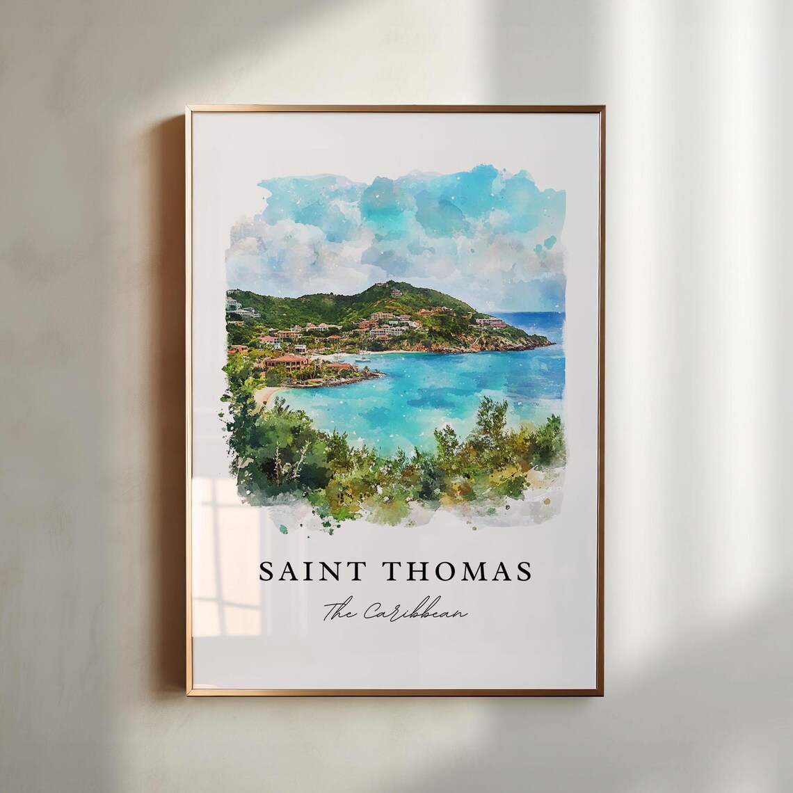 Saint Thomas Travel Poster, US Virgin Islands