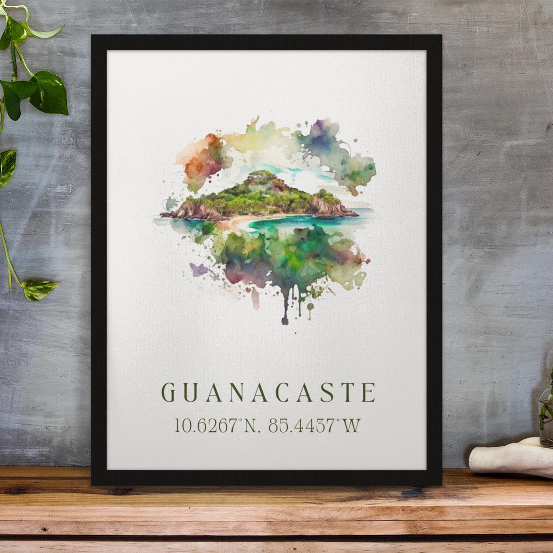 Guanacaste Costa Rica Travel Poster, Peninsula Papagayo - Image 2