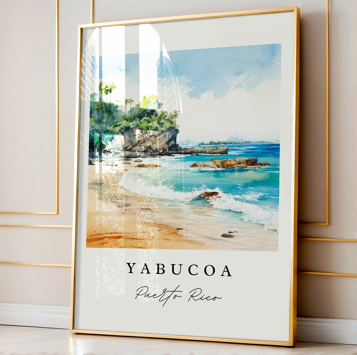 Yabucoa PR Poster Print, Puerto Rico Custom Text - Image 3