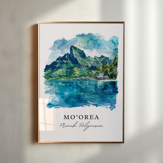 Moorea Housewarming Travel Poster
