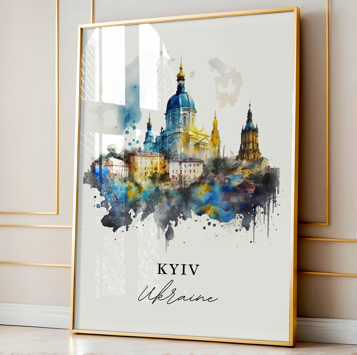 Kyiv Traditional Travel Poster, Ukraine Travel Art - Image 3