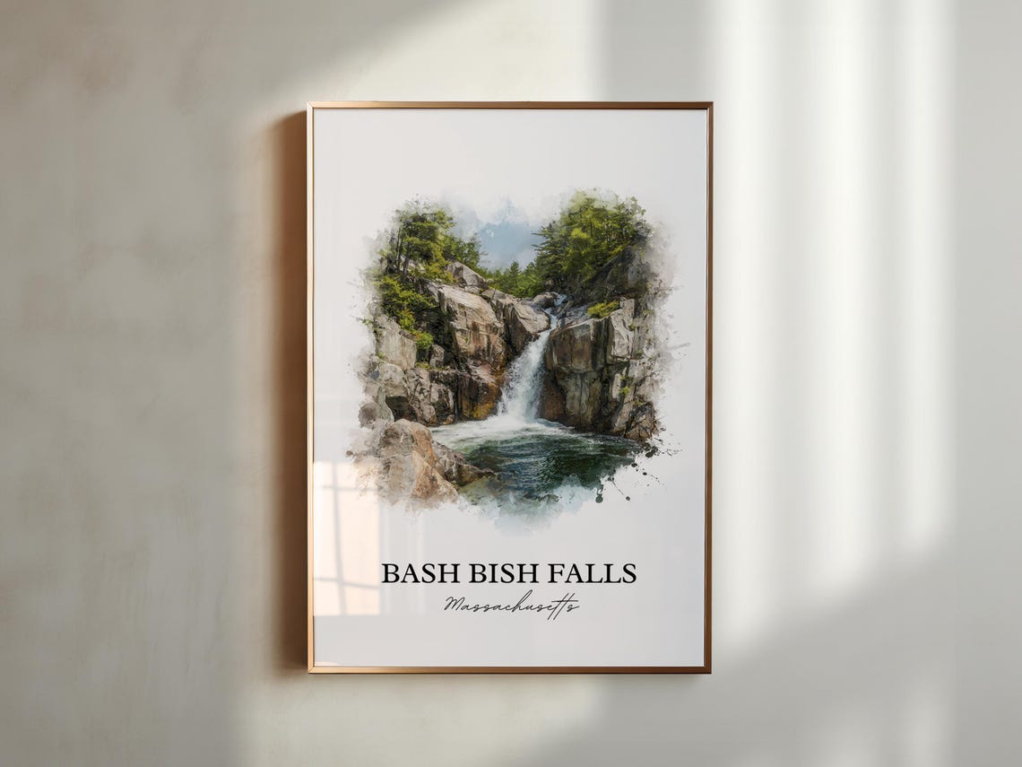 Bash Bish Falls Massachusetts Taconic Mountain Gorge Waterfall Poster - Image 5