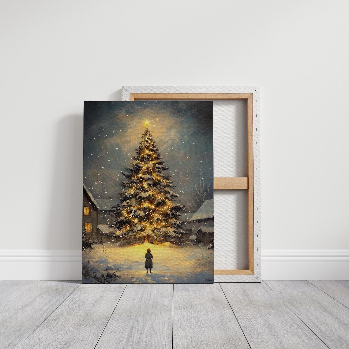Enchanting Christmas Tree - Snowy Winter Night - Image 6