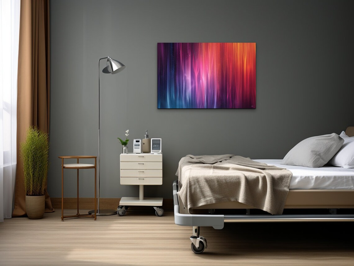 Ethereal Prism Wall Art Print, Vertical Gradient - Image 6