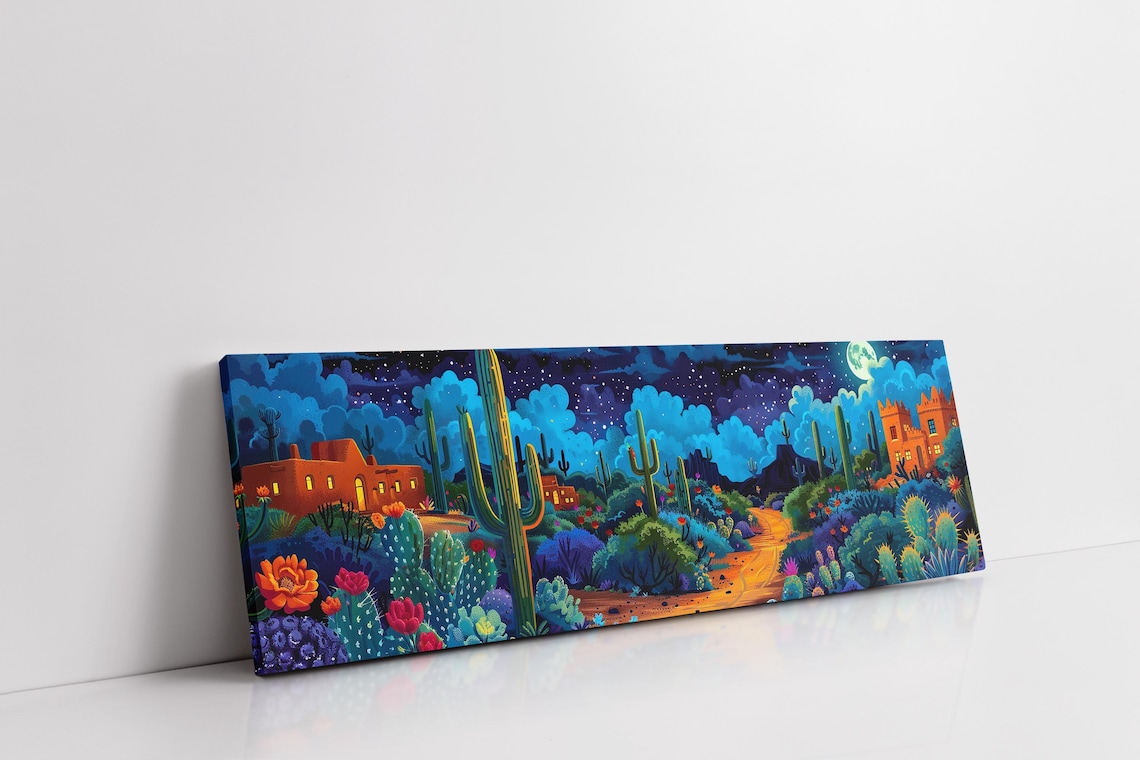 Southwest Desert Watercolor Cactus Art Print - Image 7
