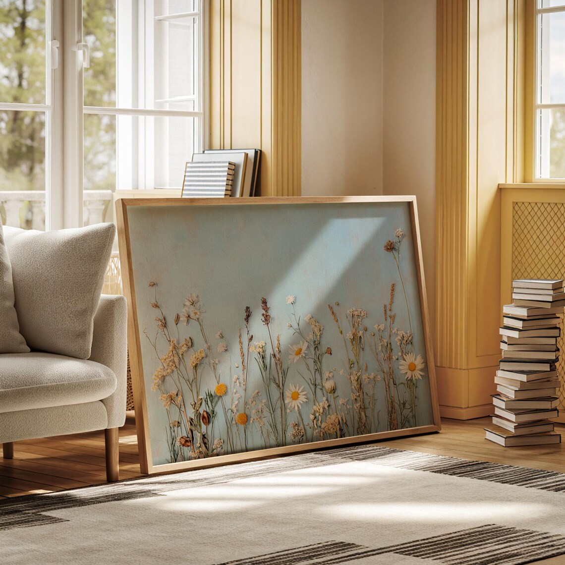Rustic Wildflower Daisies, Boho Farmhouse Decor - Image 3