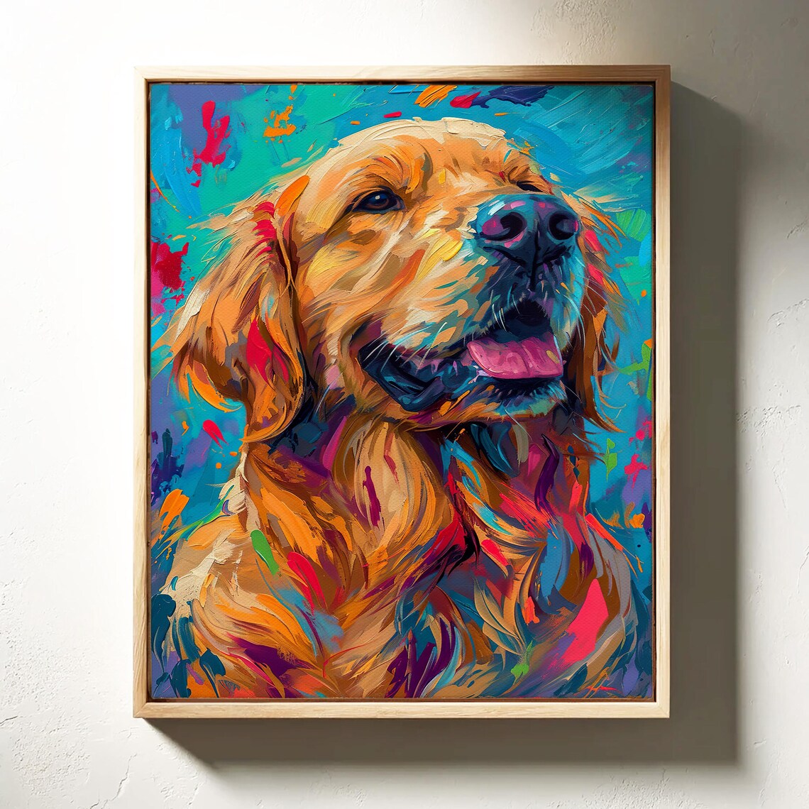 Golden Retriever Pop Art, Dog Lover Wall Art Print - Image 3