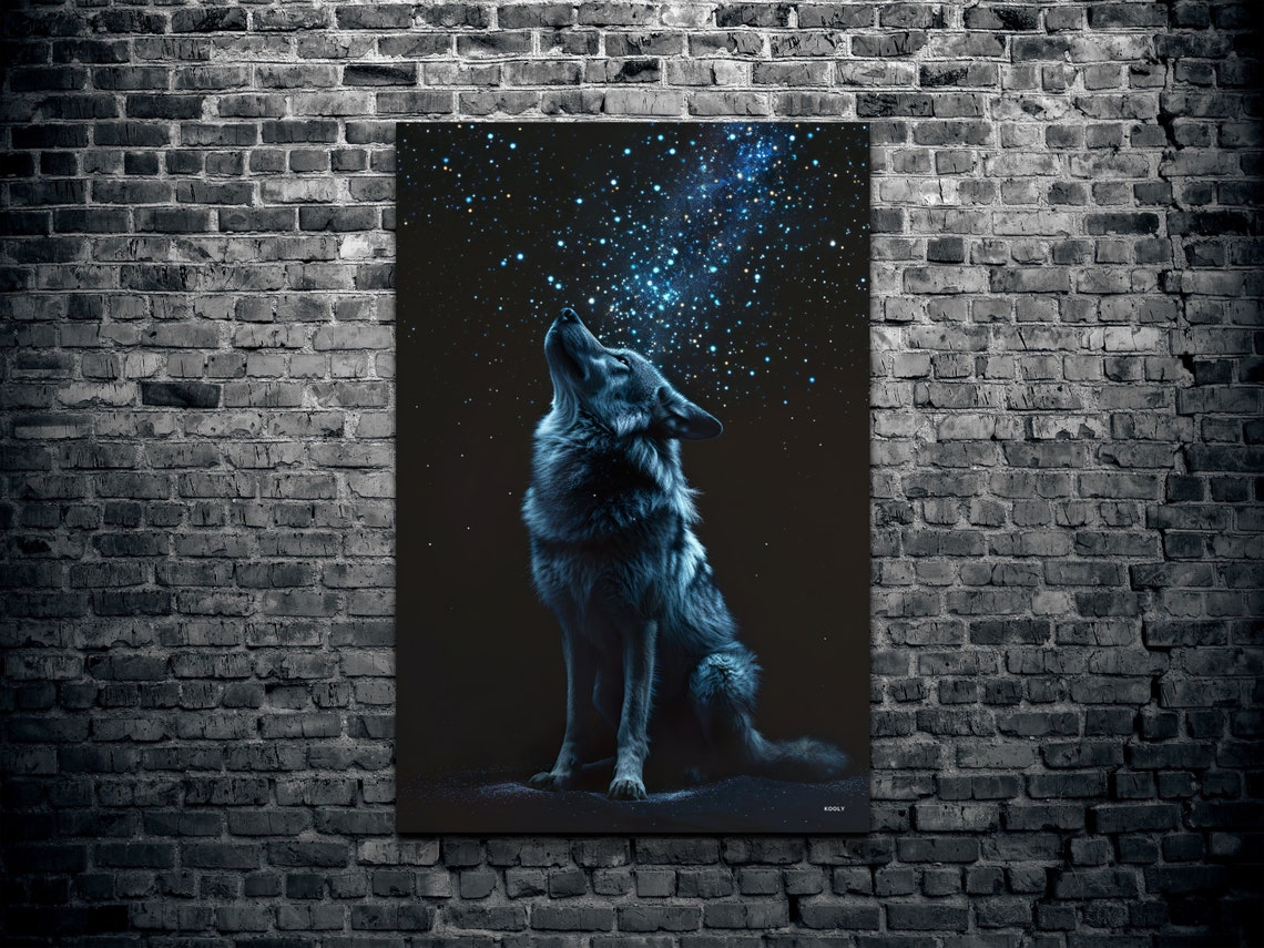 Constellation Wolf Wall Art - Image 2