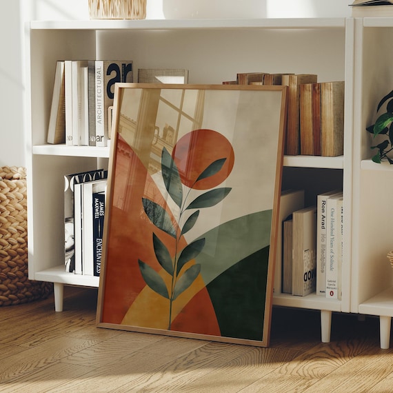 Modern Botanical In Terracotta Tones