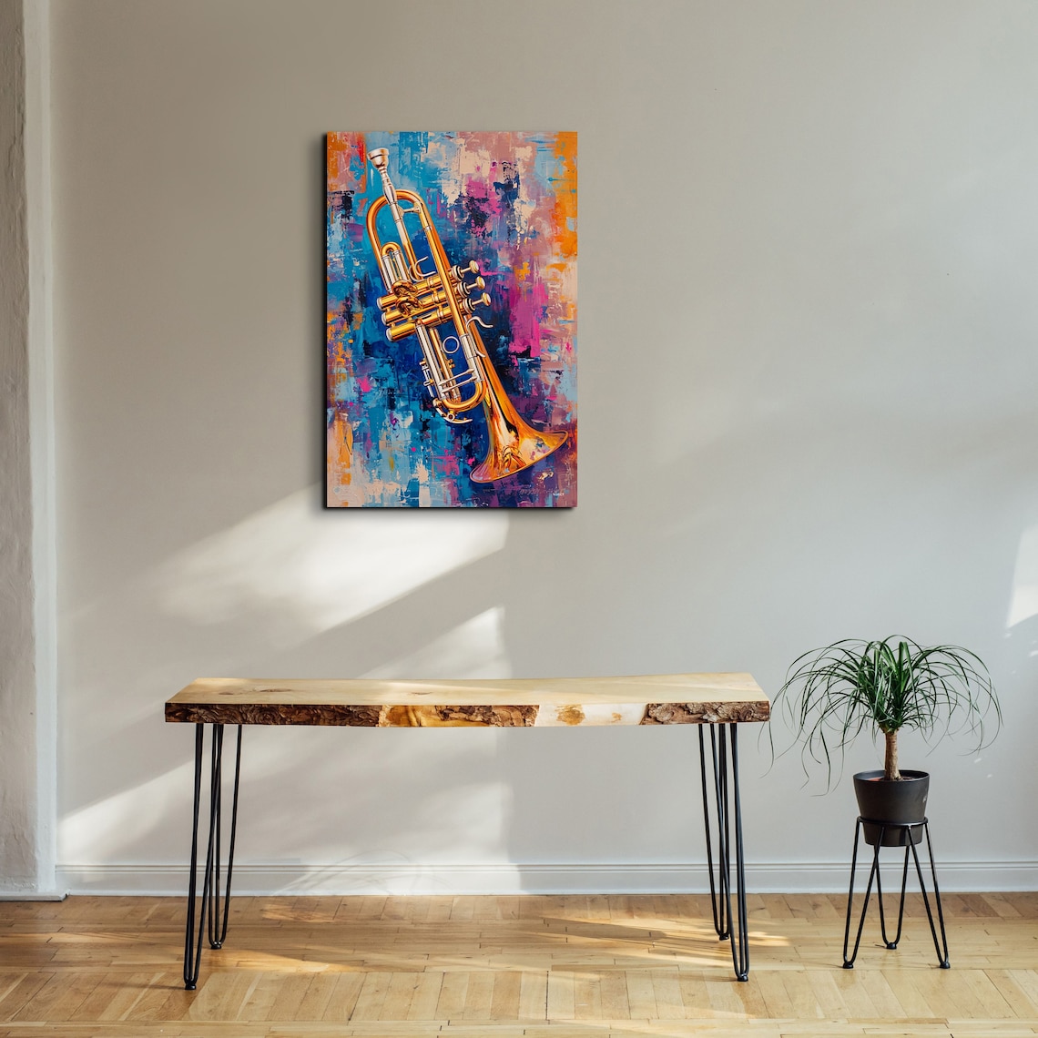 Pop Art Trumpet Wall Art Print, Vintage Retro - Image 4