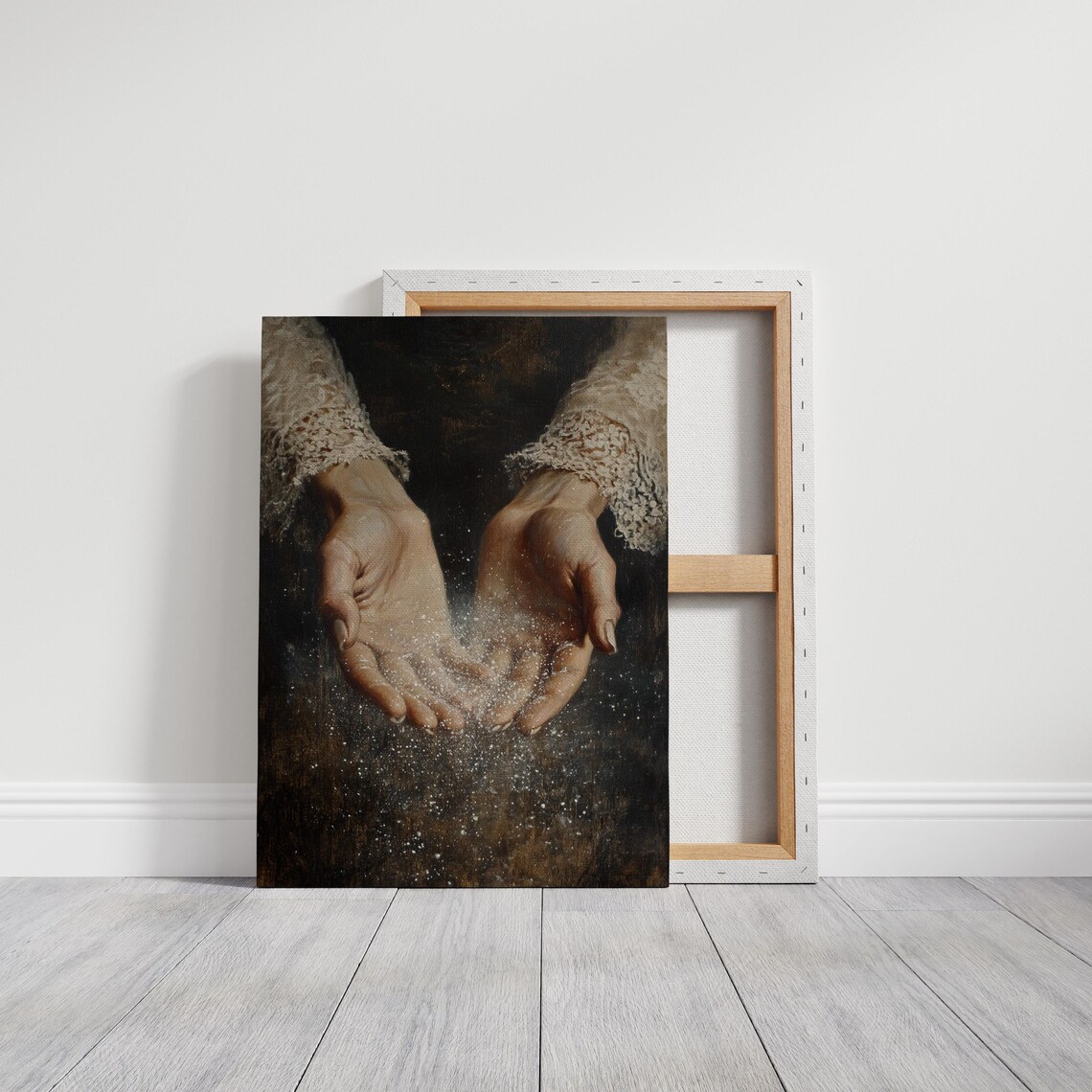 Sparkling Hands Art, Vintage Fantasy Wall Decor - Image 3