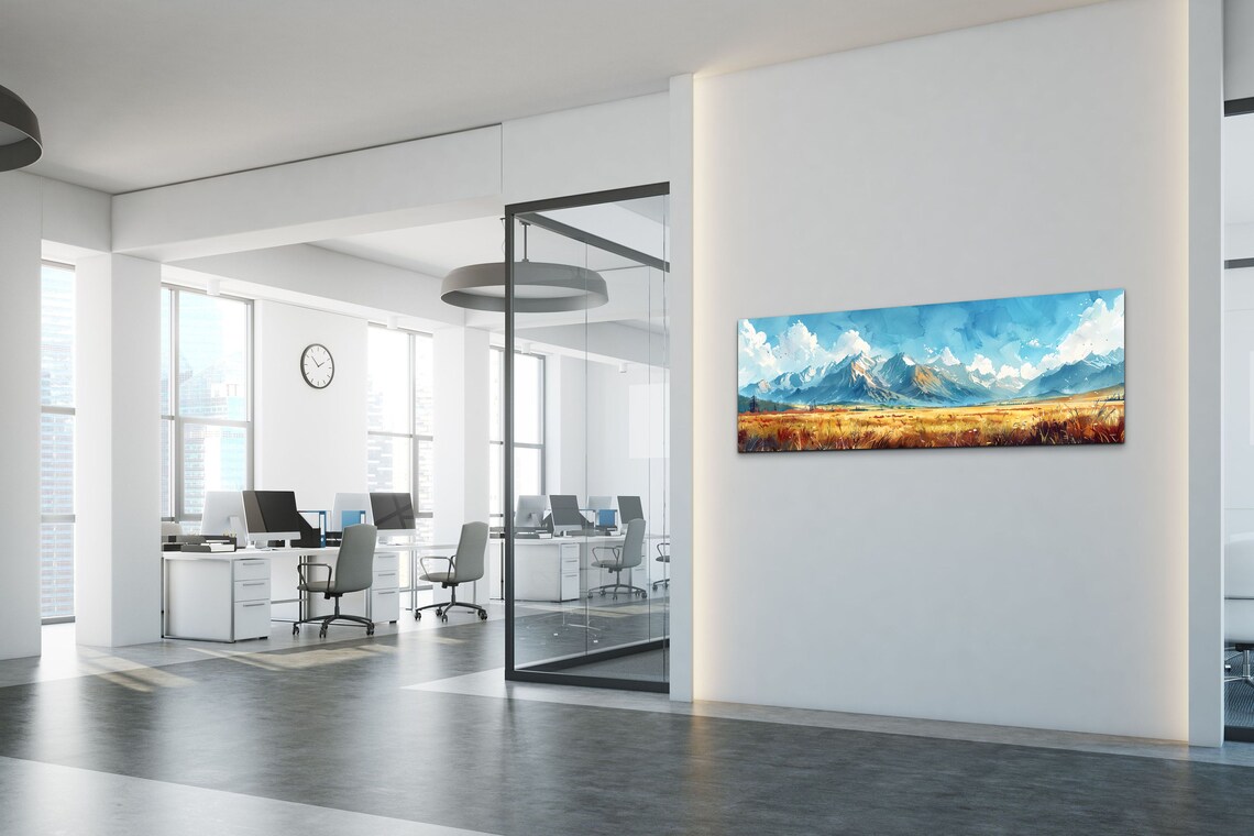 Brooks Mountain Range Mid-Century Modern Landscape - Image 4
