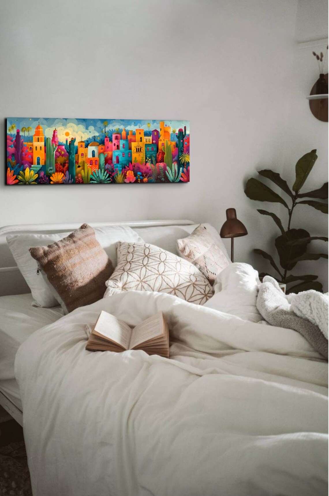 Los Angeles Watercolor Art Print, Southwestern Cactus - Image 6