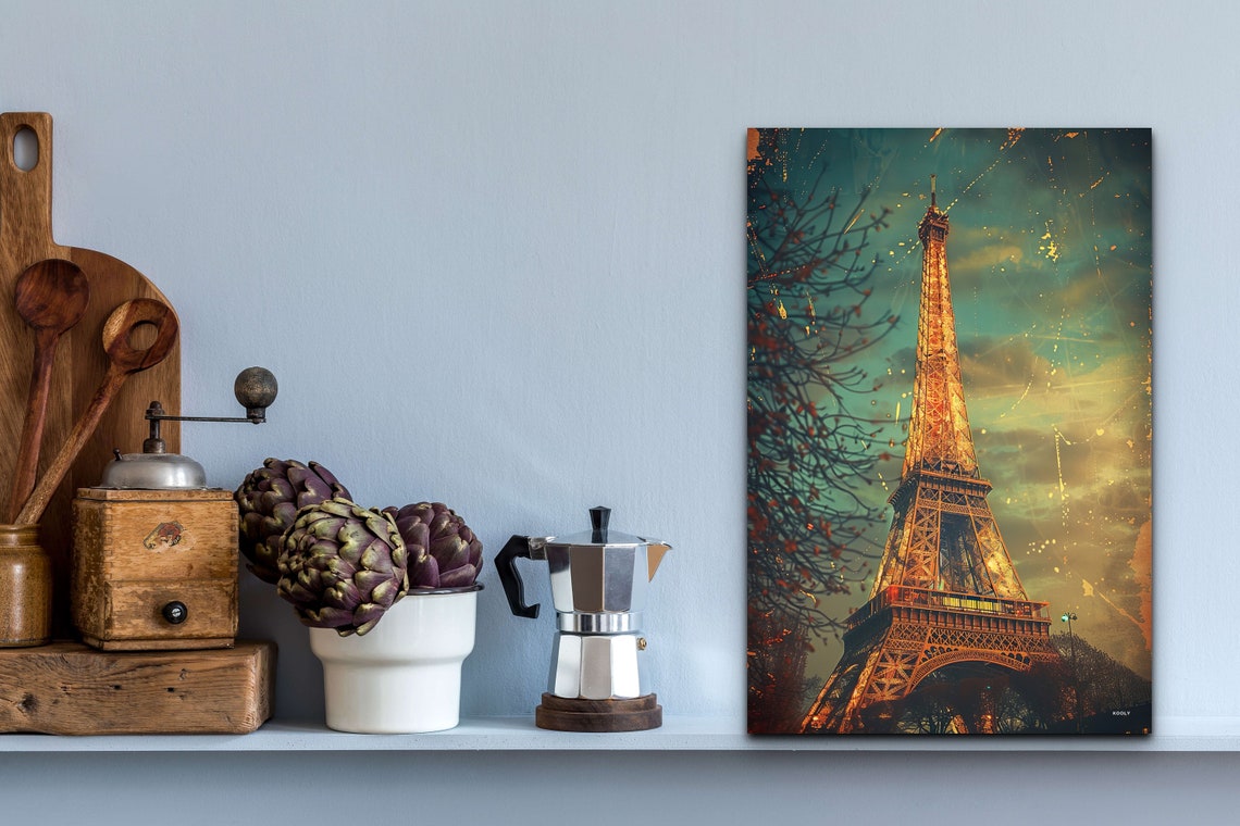 Eiffel Tower Mid-Century Modern Poster - Image 5