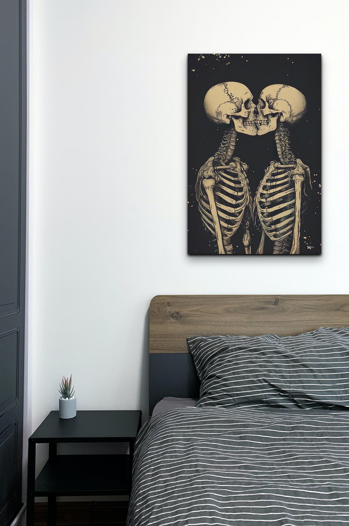 Romantic Skeleton, Halloween Art Print - Image 6