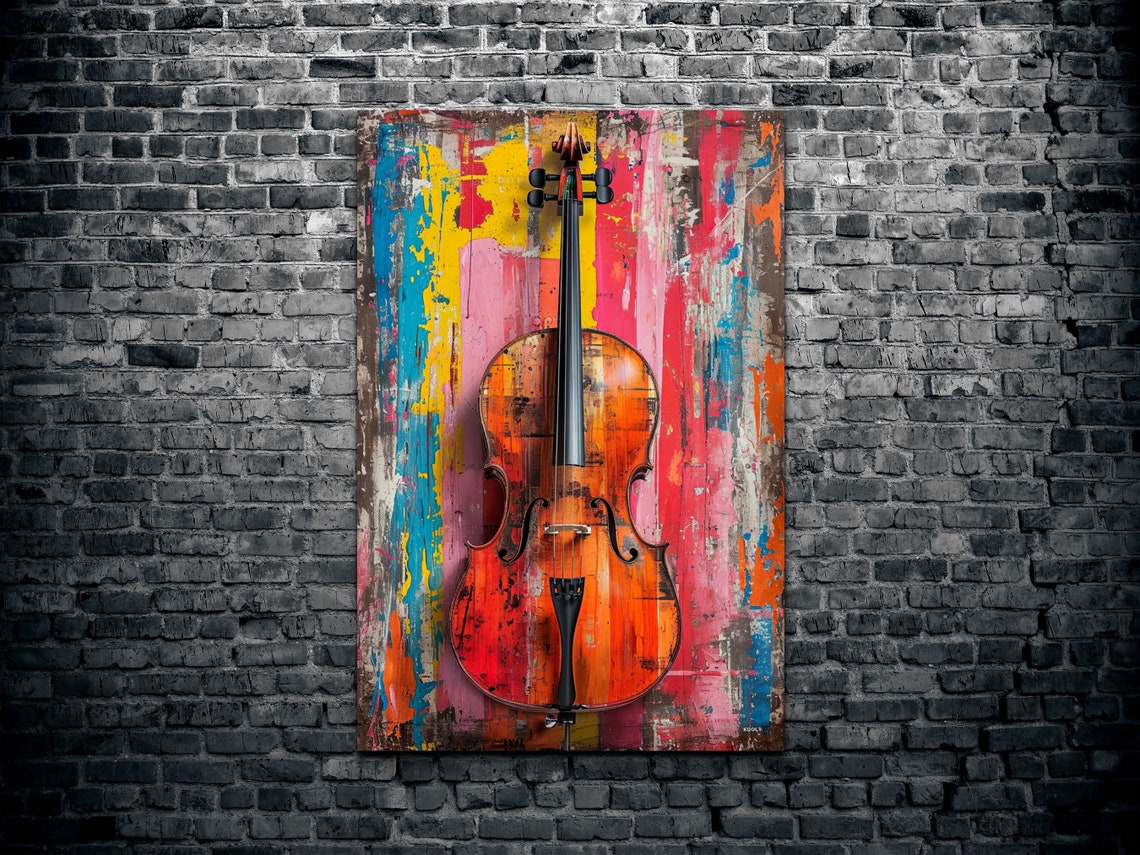 Pop Art Cello Poster - Image 2