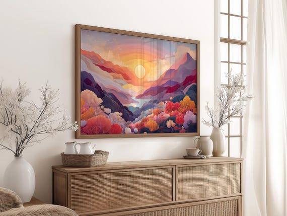 Radiant Valley At Golden Dawn