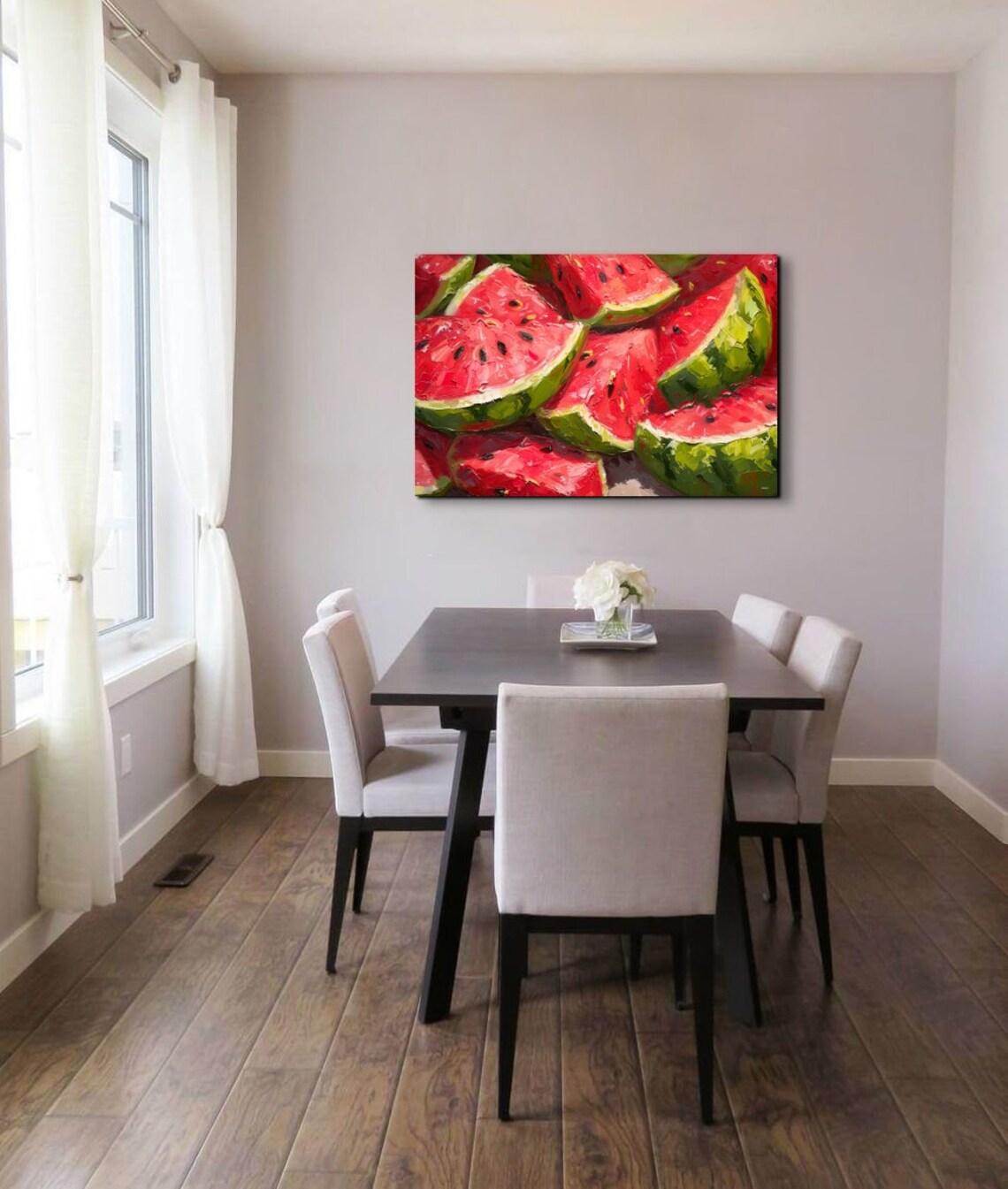 Watermelon Wall Decor Print Kitchen Wall Art Modern Cuisine Kitchen Wall Hanging Watermelon Wall Art Landscape Ready To Hang - Image 7