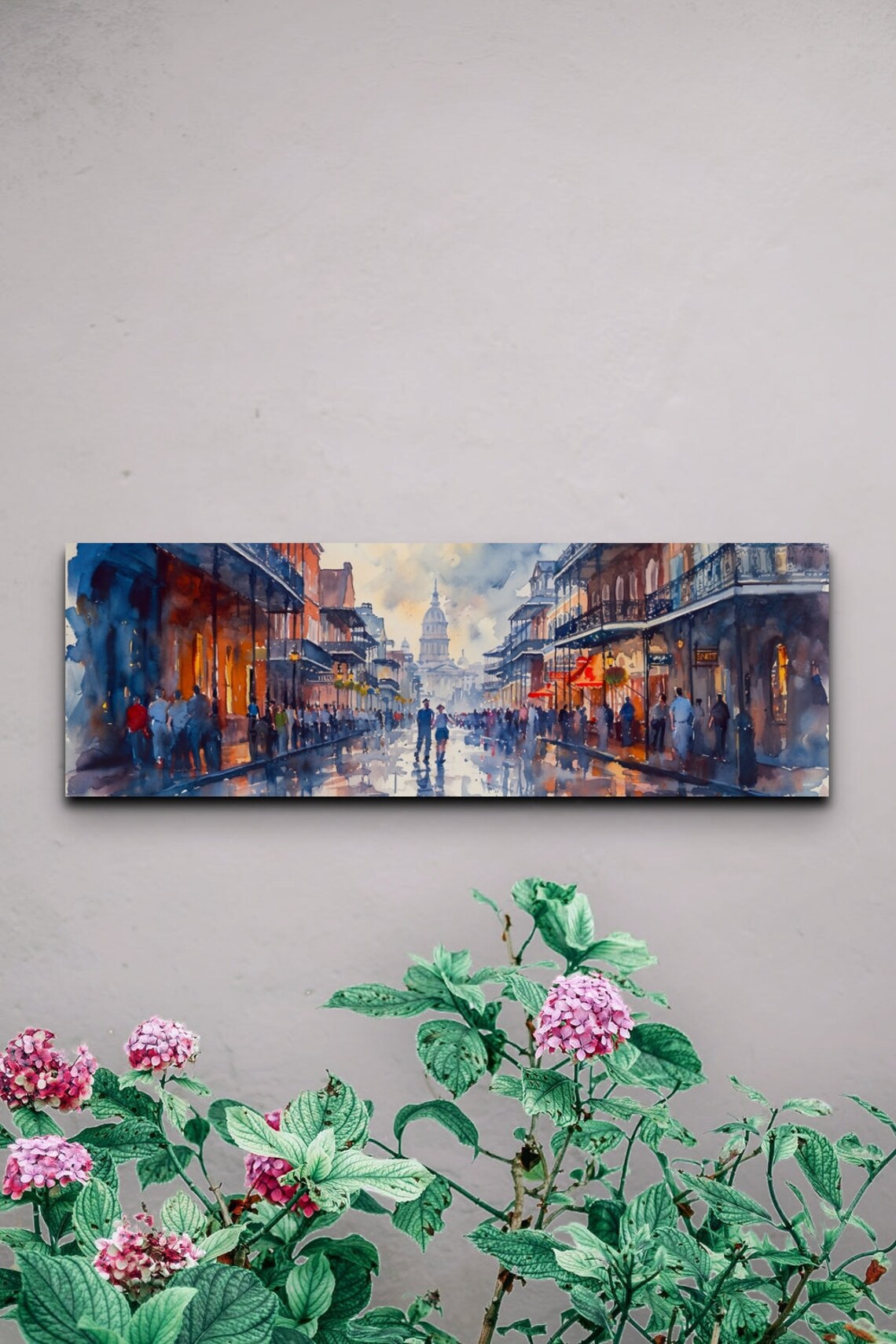 French Quarter Panoramic Art Print, Urban Landmark - Image 7