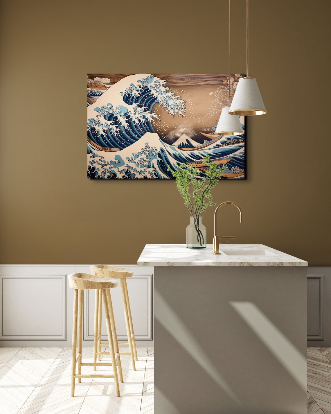 Hokusai Great Wave Off Kanagawa With Mount Fuji Classic Poster - Image 3