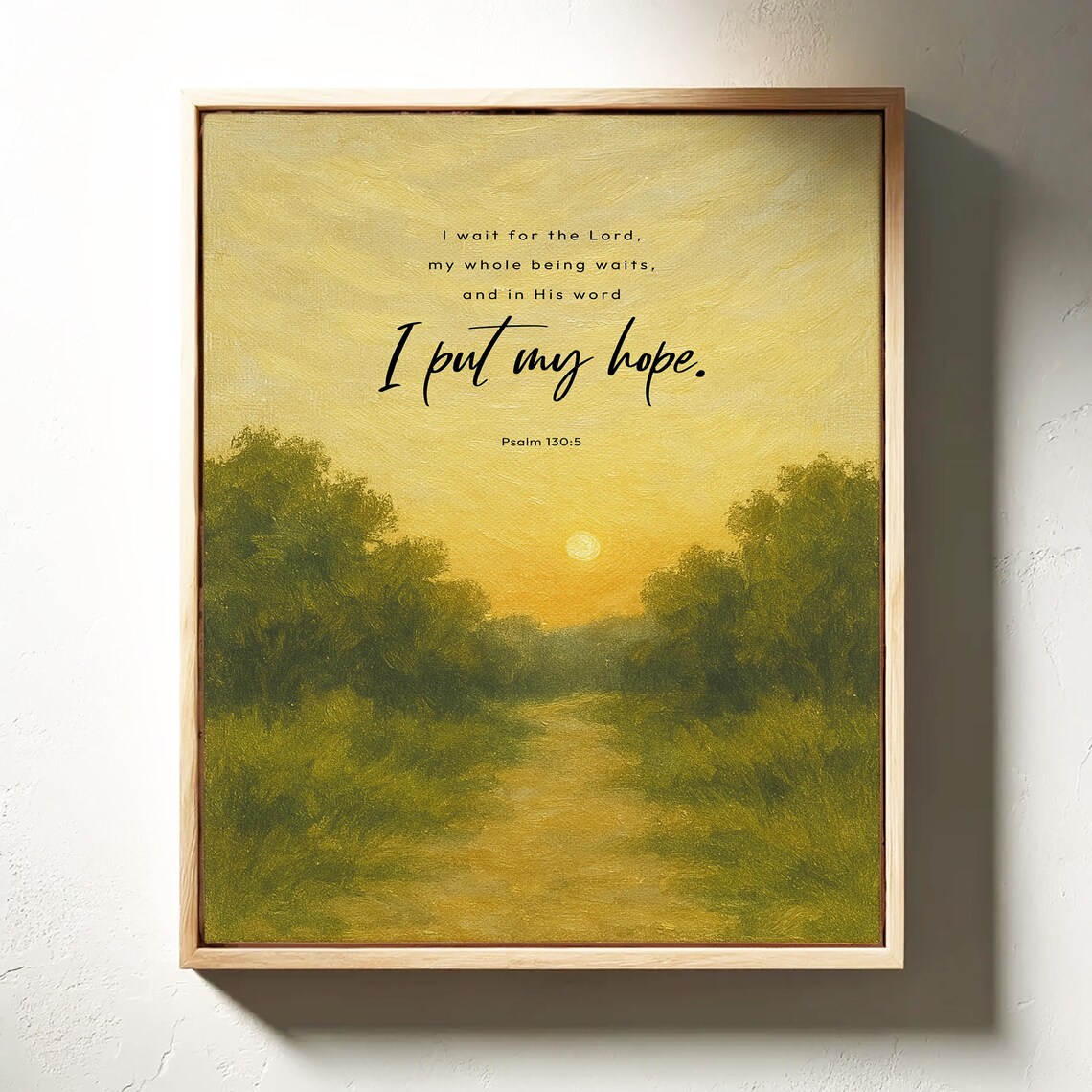 Psalm 1305 Inspirational Christian Watercolor Quote - Image 3