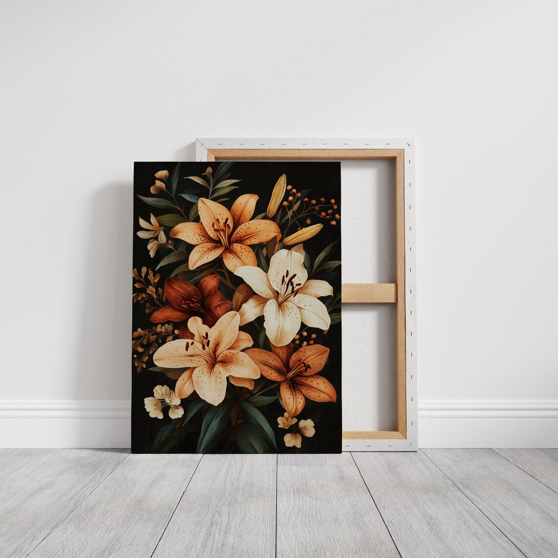 Elegant Lily Bouquet Vintage Botanical Art Print - Image 3