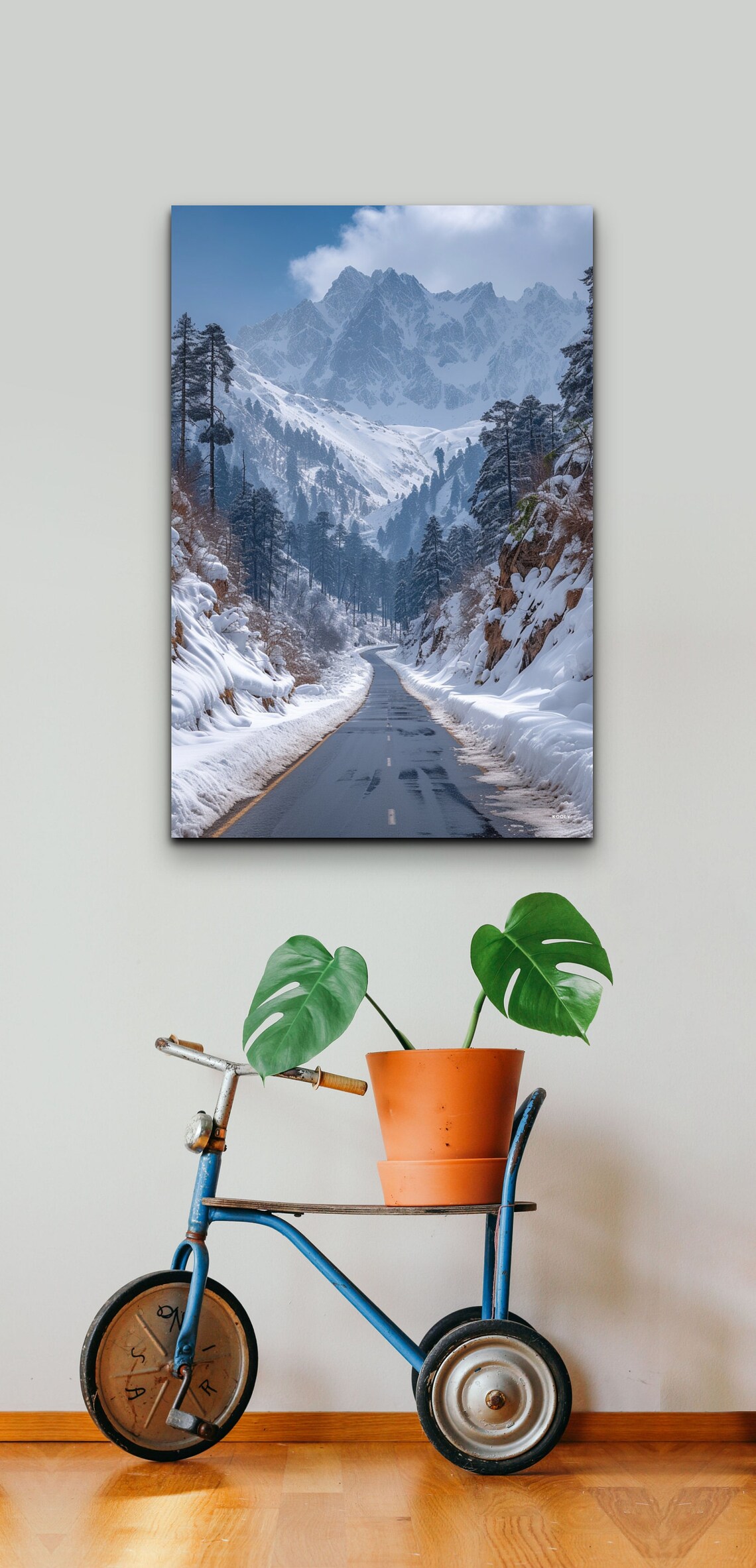 Kashmir Mountain Road Art Print, Wall Decor - Image 5