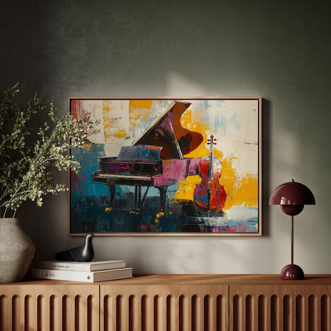 Abstract Piano And Cello Art Print, Expressionist - Image 4