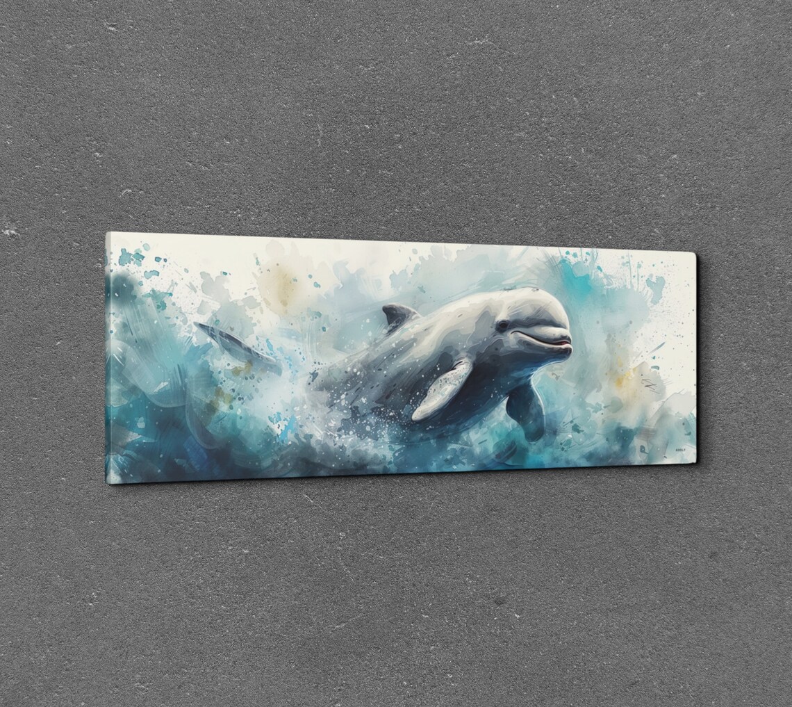 Panoramic Beluga Whale Wall Art - Image 3